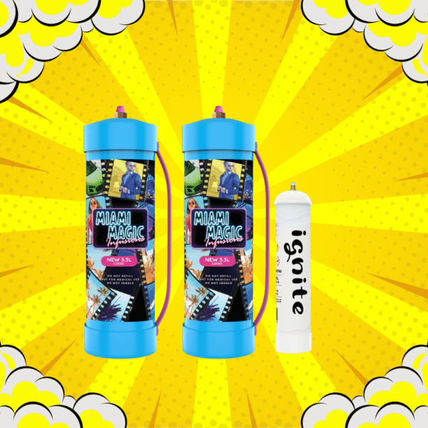 2 x Miami Magic 3.3L + 1 x Ignite 1L